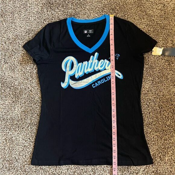 NFL Women’s Carolina Panthers V neck Tee - Picture 10 of 10